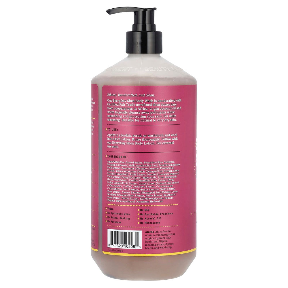Alaffia, Everyday Shea, гель для душа с маслом ши и маракуйей, 950 мл (32 жидк. унции)