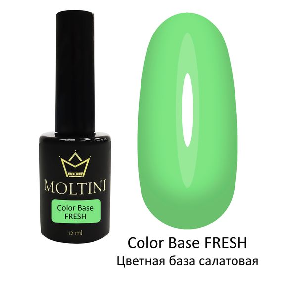 Moltini Цветная база Color Base FRESH (салатовая) 12 мл.