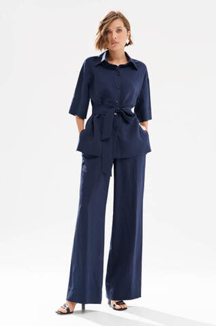 23524 Блузка женская (темно-синий)