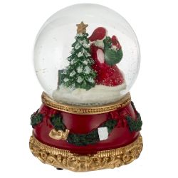 GAEM Фигурка декор в стекл шаре "Дед Мороз", D 9.5 см, L9,5 W9,5 H14 см