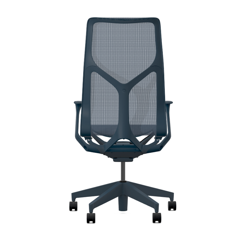 Кресло Herman Miller Cosm, высокая спинка, цвет Nightfall, нерегулируемые подлокотники