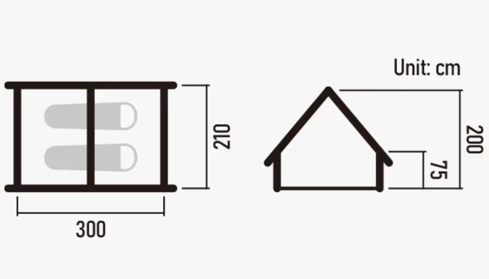 Палатка Naturehike надувная Extend Air 6,3 , цвет песочный