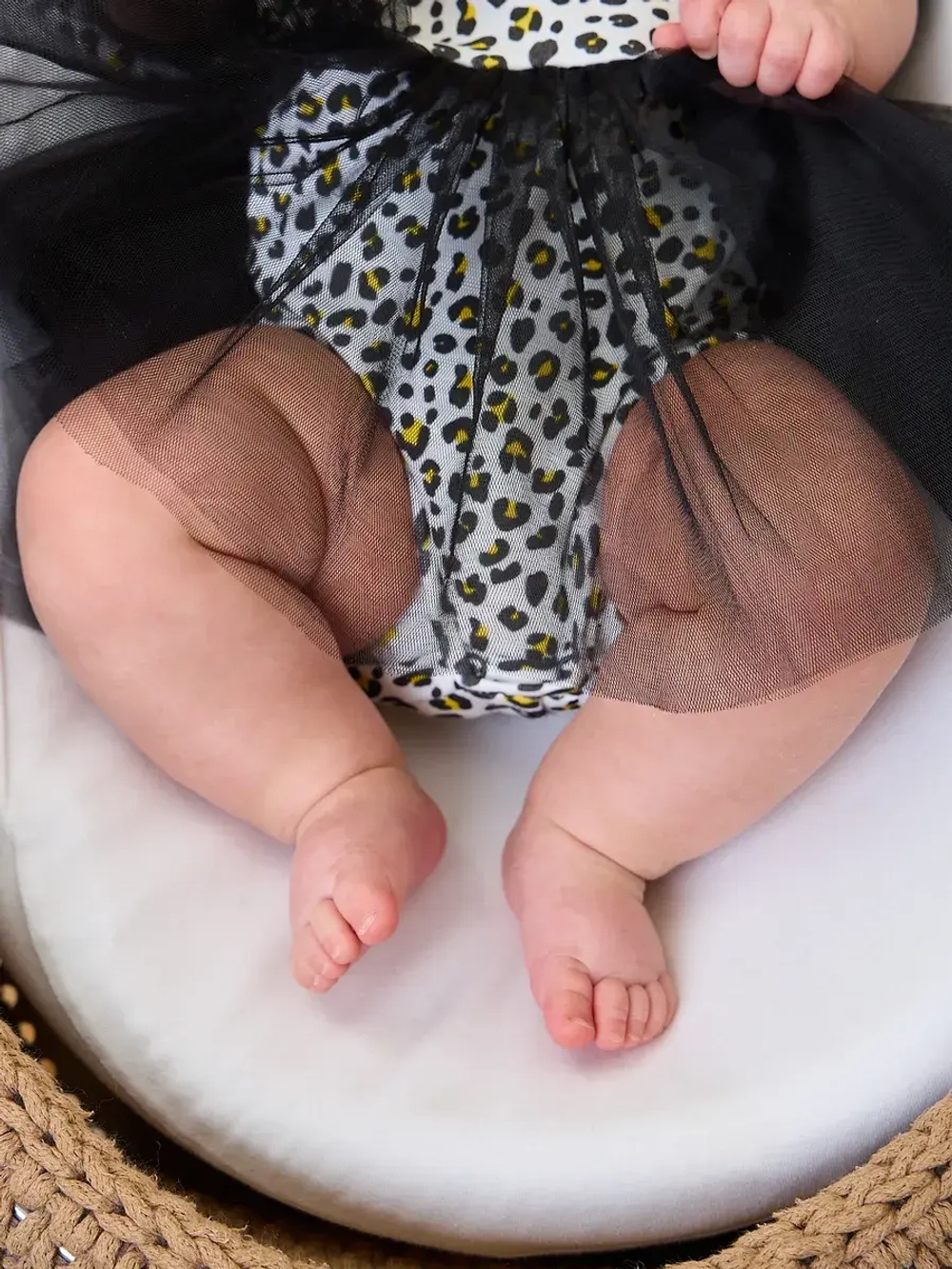 Платье-боди детское леопардовое