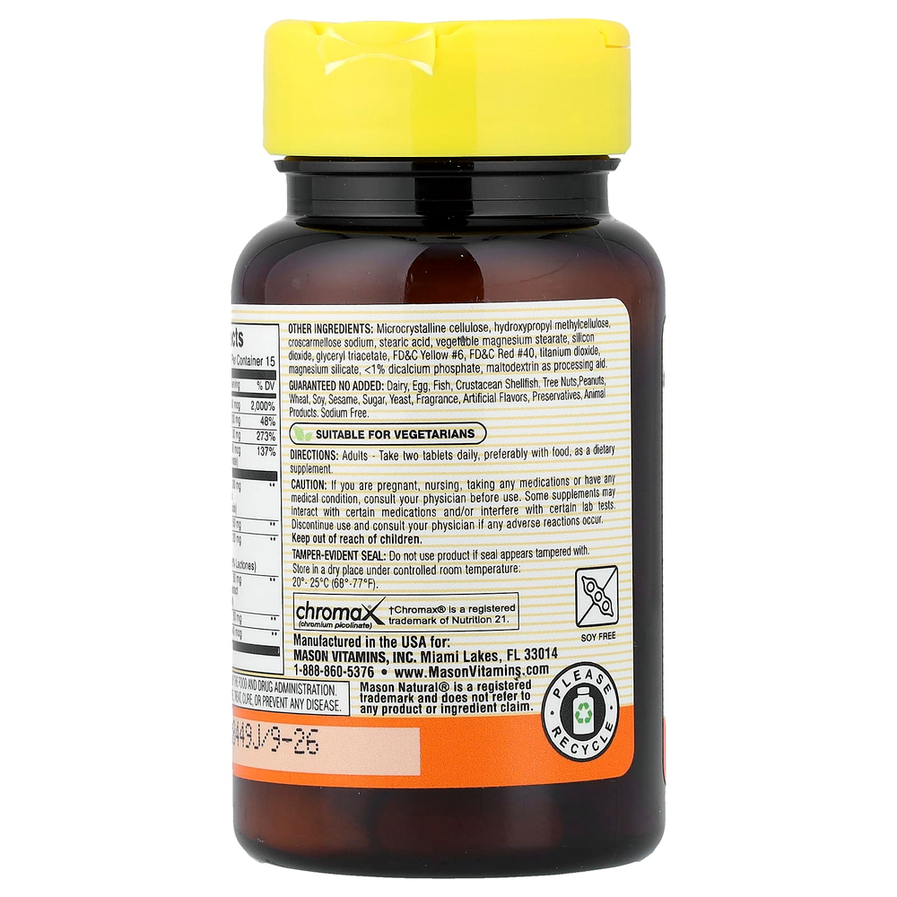 Mason Natural, Blood Sugar Balance, 30 таблеток