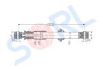 Амортизатор кабины 360/412, O/O, 14x45/14x45 VOLVO (CB0004) SORL