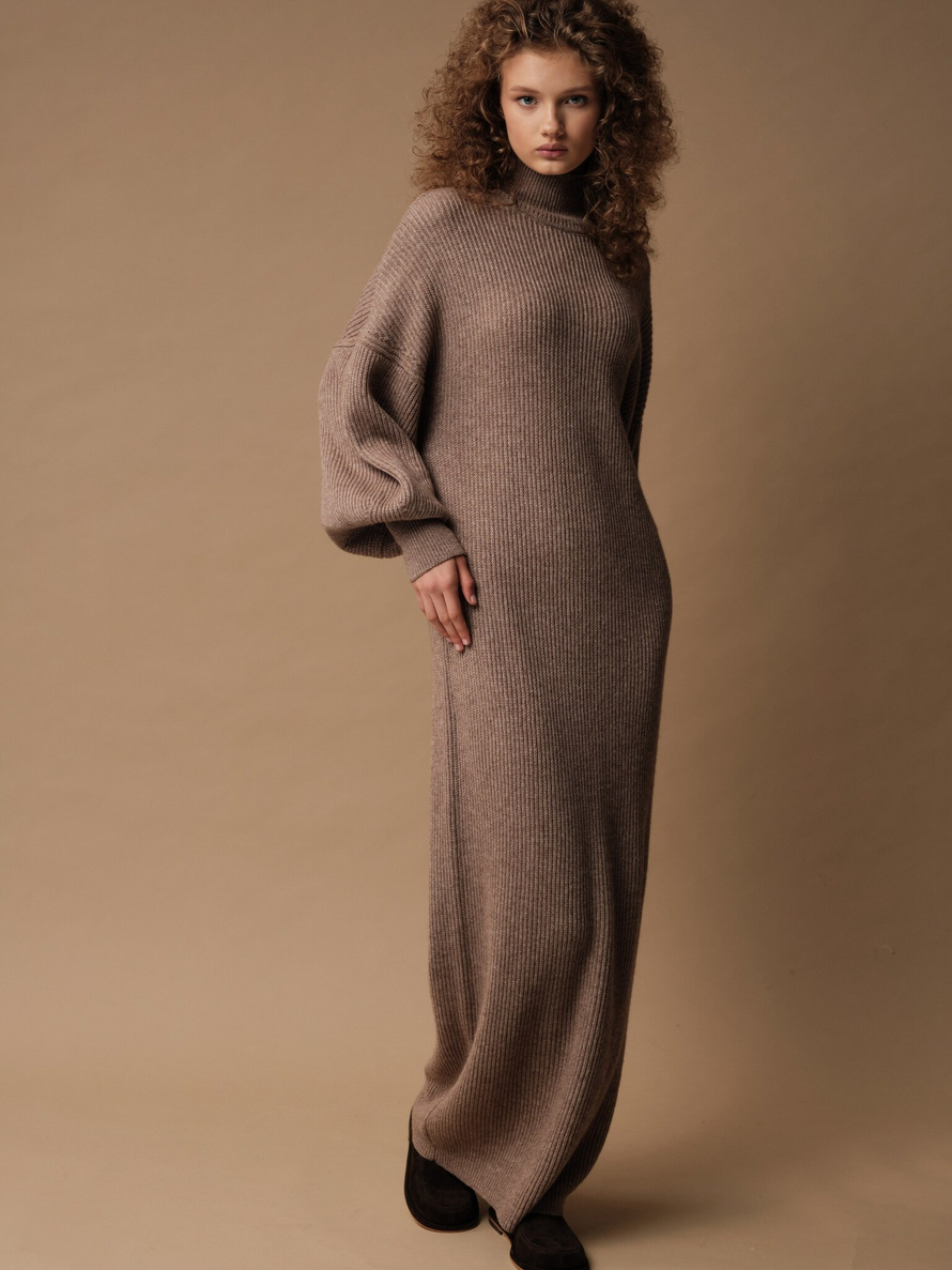 D0341-8044 Платье dbr, темно-бежевый