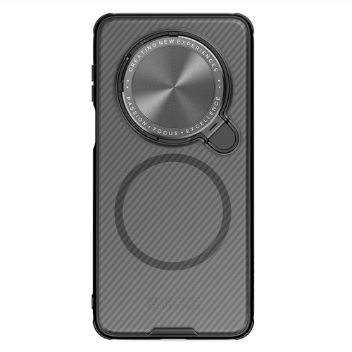 Чехол прозрачный тонированный (Transparent Black) от Nillkin с металлической крышкой и MagSafe на Huawei Mate 70 Pro/70 Pro+, серия CamShield Prop Magnetic Case