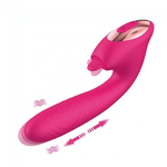 Вибропульсатор с подвижным клиторальным язычком ROSYLAND розовый (Цвет: розовый)