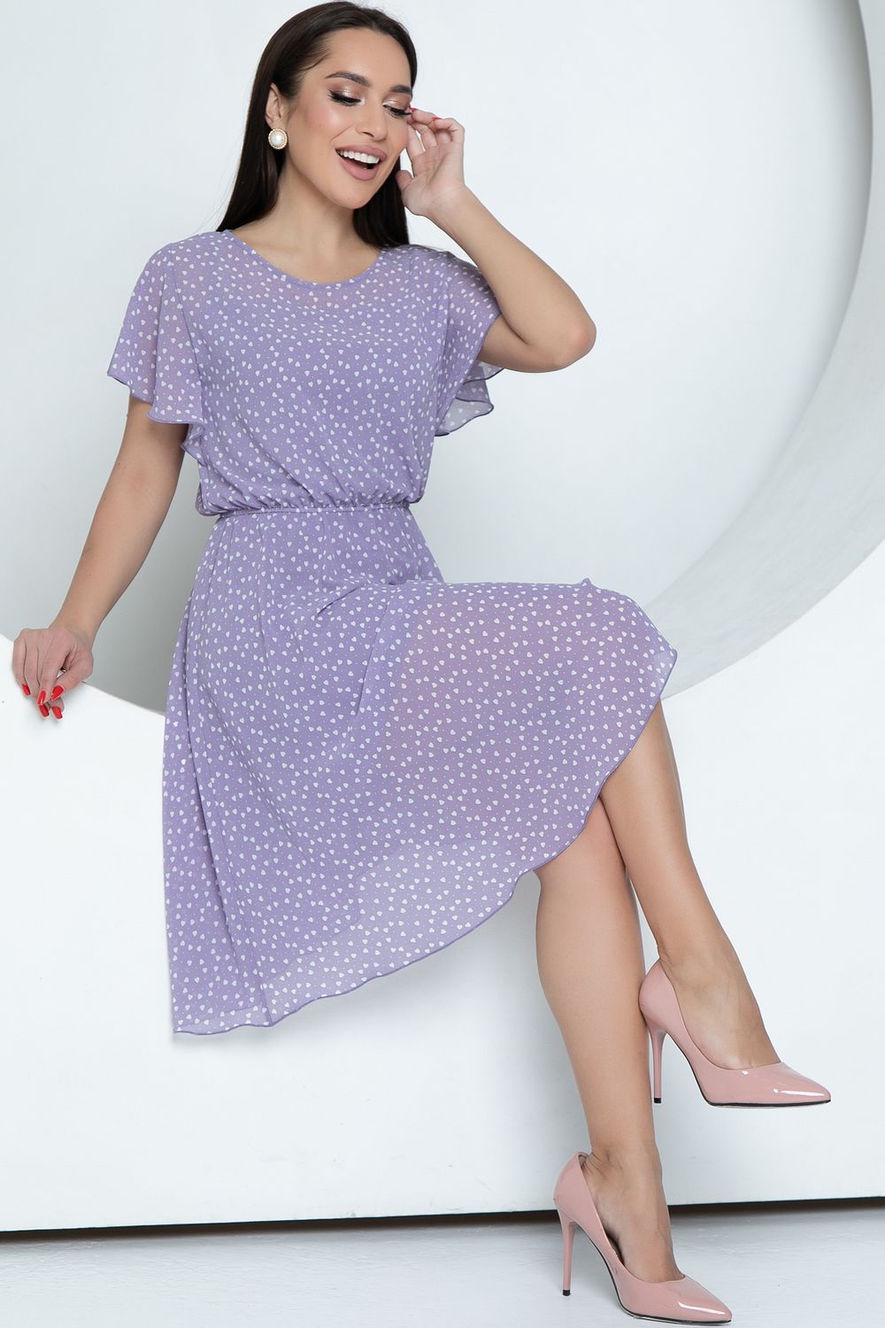 Платье Шифоновая Нимфа (сирень, нью) Diolche (Акция)