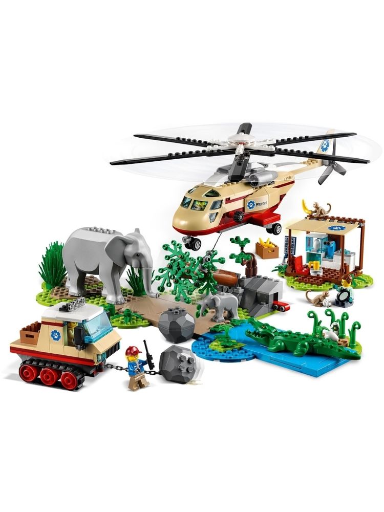 Конструктор LEGO City Stuntz 60302 Операция по спасению зверей