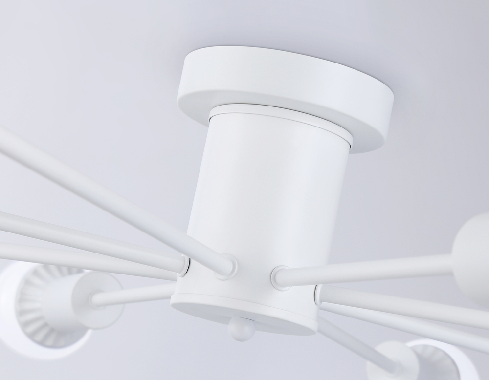 Потолочный светильник в стиле лофт TR80408/8 WH белый E27/8 max 60W D950*150