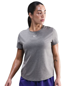 Женская теннисная футболка Nike One Classic Dri-Fit - smoke grey/htr/white