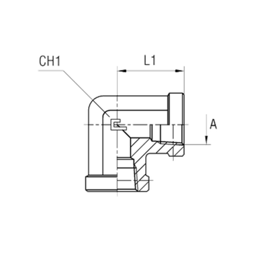 Соединение PS90 NPT 1/4" CAST