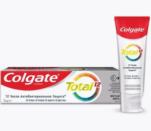 Зубная паста COLGATE total 12 чистая мята 75мл