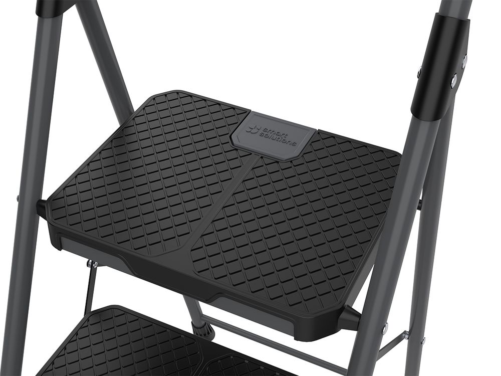 Стремянка Stable, 3 ступени, 1 м, черная