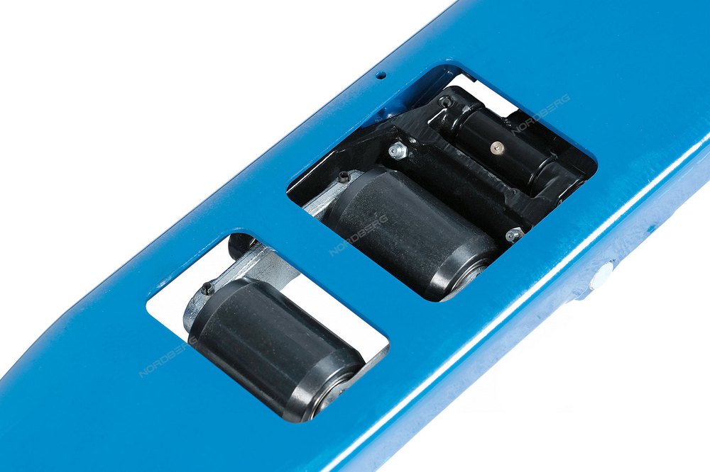 NORDBERG (N3903-15) Тележка (рохля) складская гидравлическая с низким подхватом 1.5 т, с полиуретановыми колесами