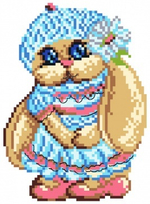 "Зайка"-1916 канва с рисунком