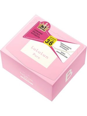 LuLuLun Набор из 36 масок для лица «Увлажнение и Баланс кожи» Face Mask Pure Balance Pink