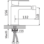 Смеситель для биде Oute T25 T2505
