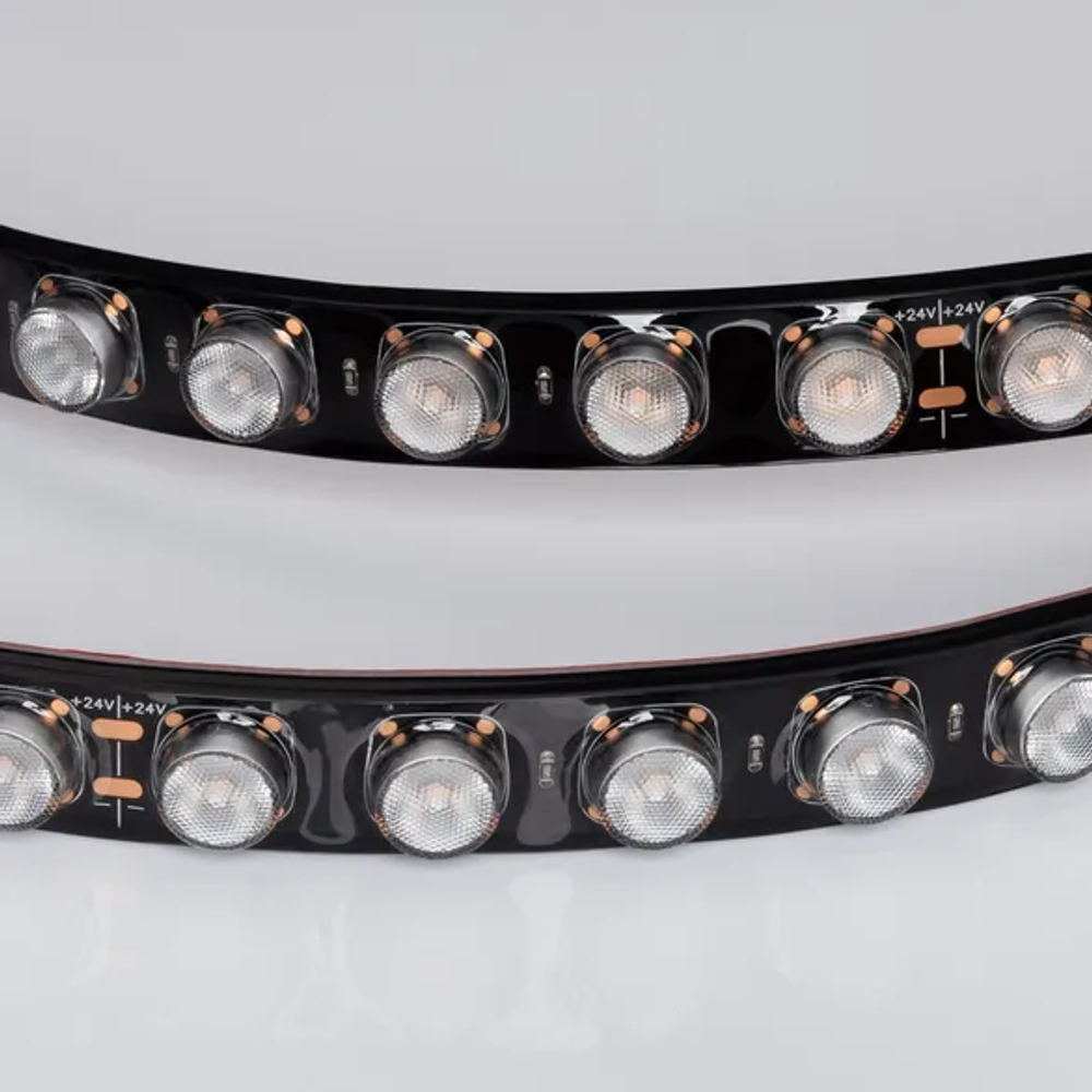 Светодиодная лента герметичная FLT-PS-A42-BLACK-23mm 24V Warm3000 (21 W/m, IP67, 30deg, 5m) (Arlight, -) 040920
