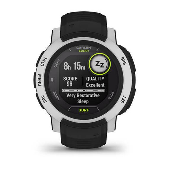 Умные часы Garmin INSTINCT 2 SOLAR Surf черный с белым безелем