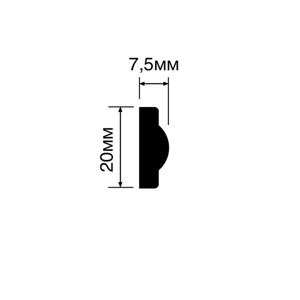 Молдинг Hi Wood D1020 (20*7,5*2000мм)