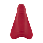 Малиновая силиконовая вибровкладка в трусики (Цвет: красный)