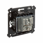 Розетка TV-FM-SAT в стену, "Avanti", "Закаленная сталь"