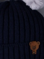 Шапка для мальчика зимняя вязаная и снуд