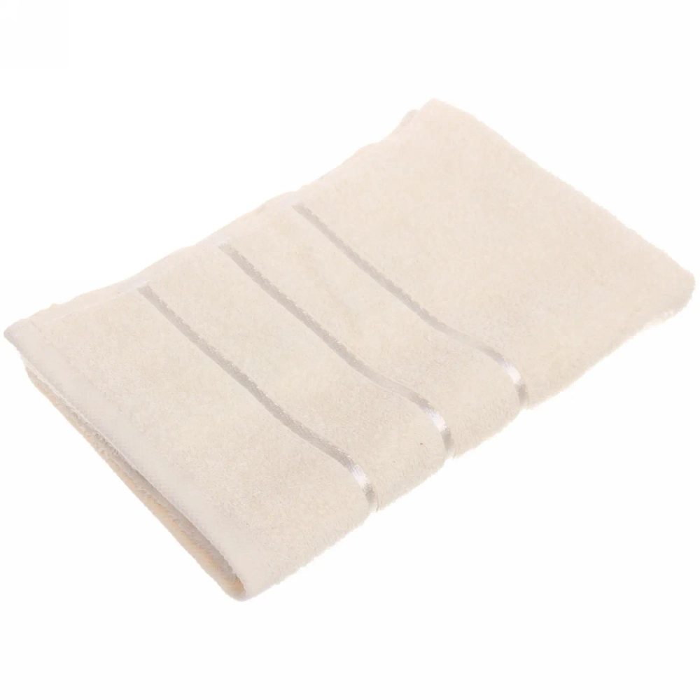 Полотенце махровое 50*90см «LUNA» цвет бежевый 01020 плотность 360гр/м2