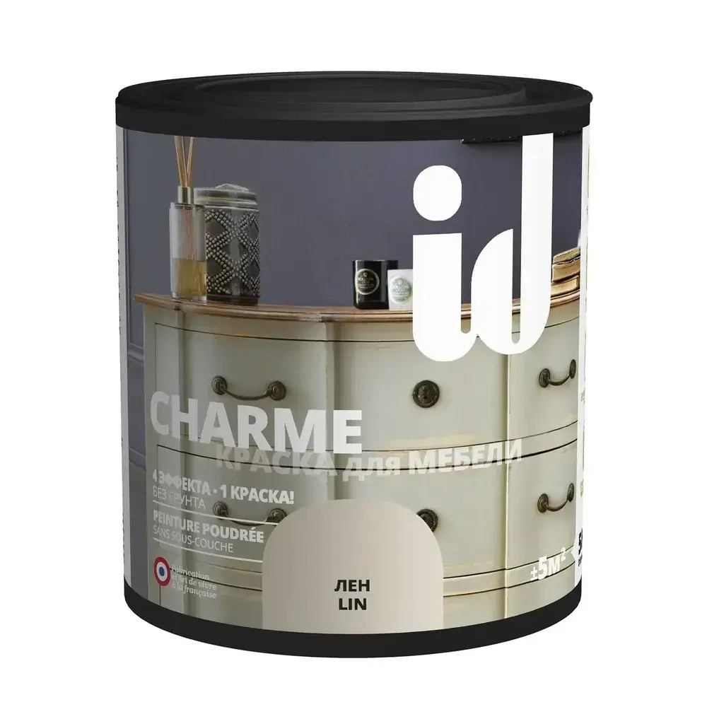 Краска для мебели CHARME цвет Лен 500 мл