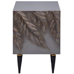 Тумба прикроватная Тропик Классика Серый Найт Голд левая