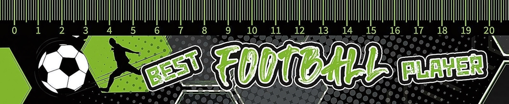 Закладка-линейка 20см. "Планета футбола 2025" (Пчелка)