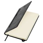 Ежедневник датированный 2025 А5 138x213 мм, BRAUBERG "Optimal", под кожу, резинка-фиксатор, держатель для ручки, черный, 115892