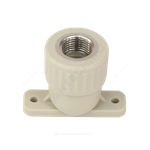Угольник PP-R комбинированный серый Дн 20х1/2" ВР с креплением VALFEX 10120020Г