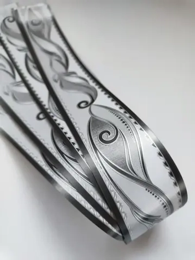 Бордюр для обоев бумажный 4 см окантовка лента черный