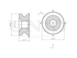 Втулка опоры заднего амортизатора UNIO RMP-10005