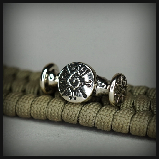 Замок - клевант "Дух Майя" для браслета , мельхиор