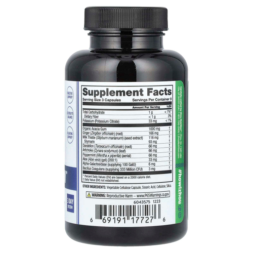 Zhou Nutrition, 3 Day Renew, восстановление здоровья пищеварительной системы, 27 растительных капсул