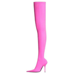 Adidas x Balenciaga Knife Knee High Boots 11cm Women"s Pink White