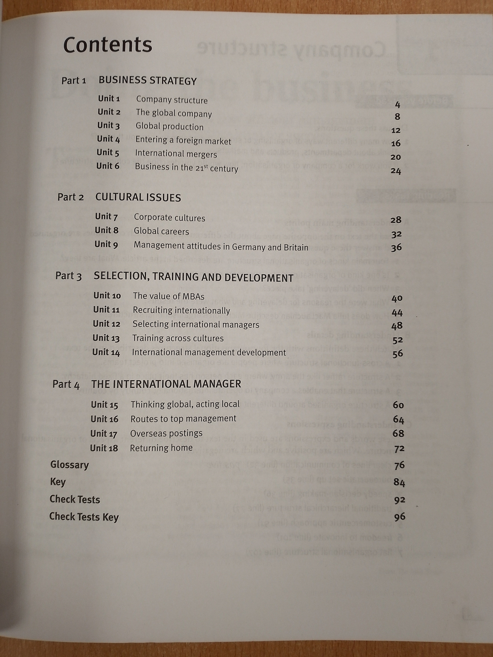 Market Leader: Intermediate: International Management