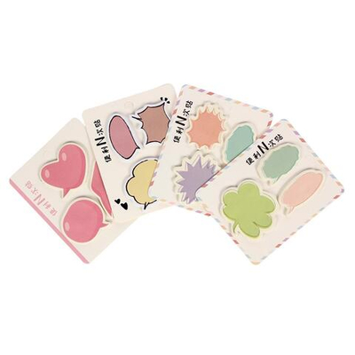 Блок для записи "Мысли", 3 -4 штуки, 4 цвета микс