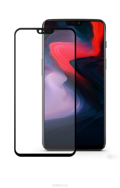Oneplus 6 защитное стекло 3D black (чёрное)