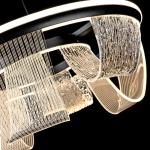 Подвесная люстра Led4U L7706-460 BK