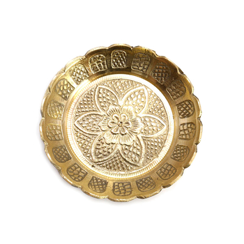 Подставка под cыпучие благовония и свечи латунь 8,5 см