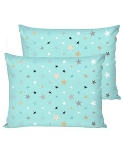 Наволочка комплект 2шт бязь Сказка "Звезды (мята)" 50x70 см на молнии
