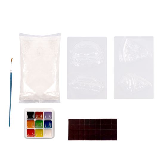 Магниты из гипса под роспись "Фастфуд"