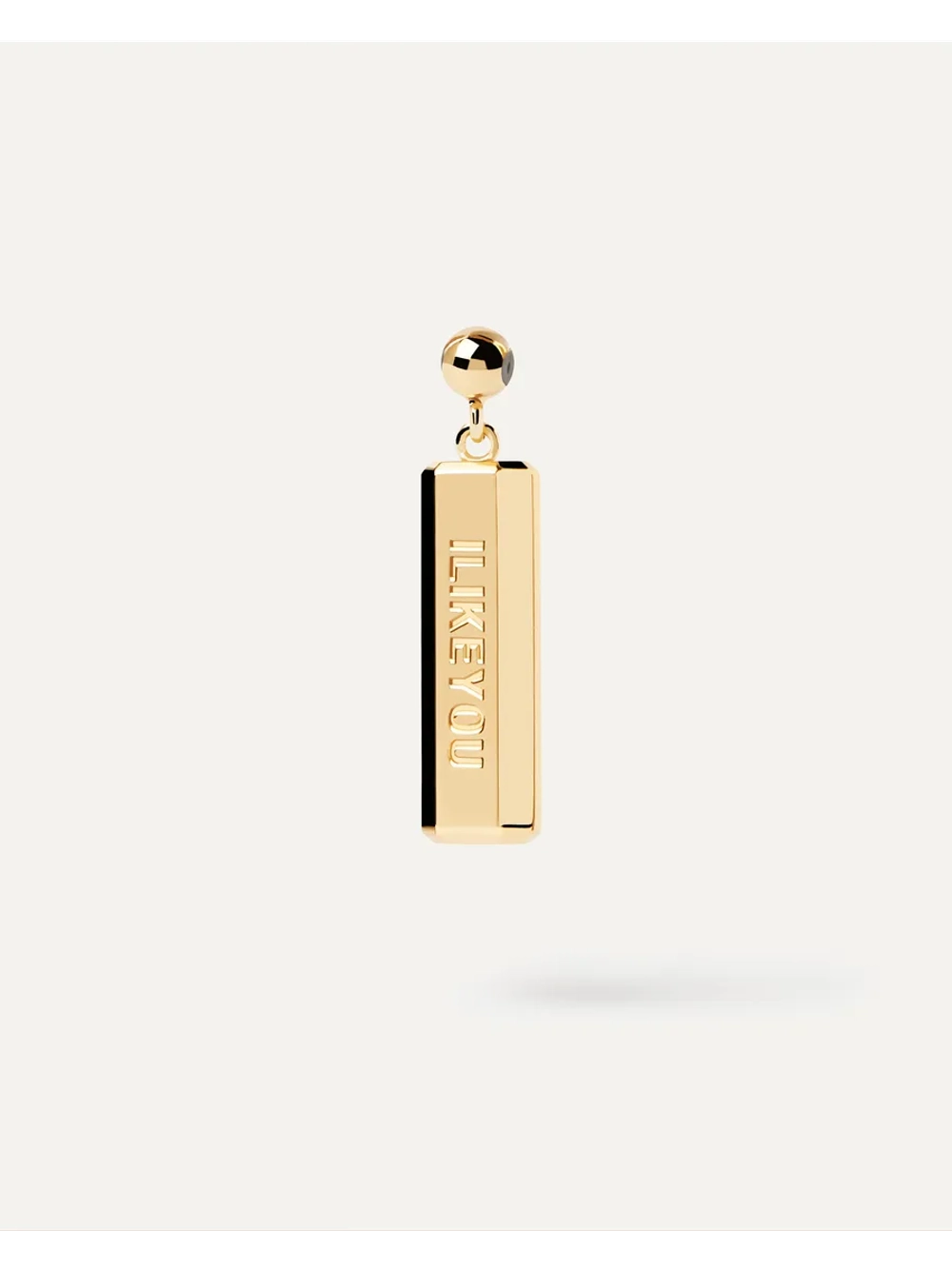 Подвеска-шарм женская PDPaola Ilikeyou серебро 925 пробы покрытое золотом 750 пробы CH01-101-U