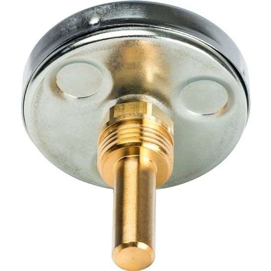 Термометр биметаллический Stout 1/2", +160°С, 63 мм с погружной гильзой 50 мм (SIM-0002-635015)