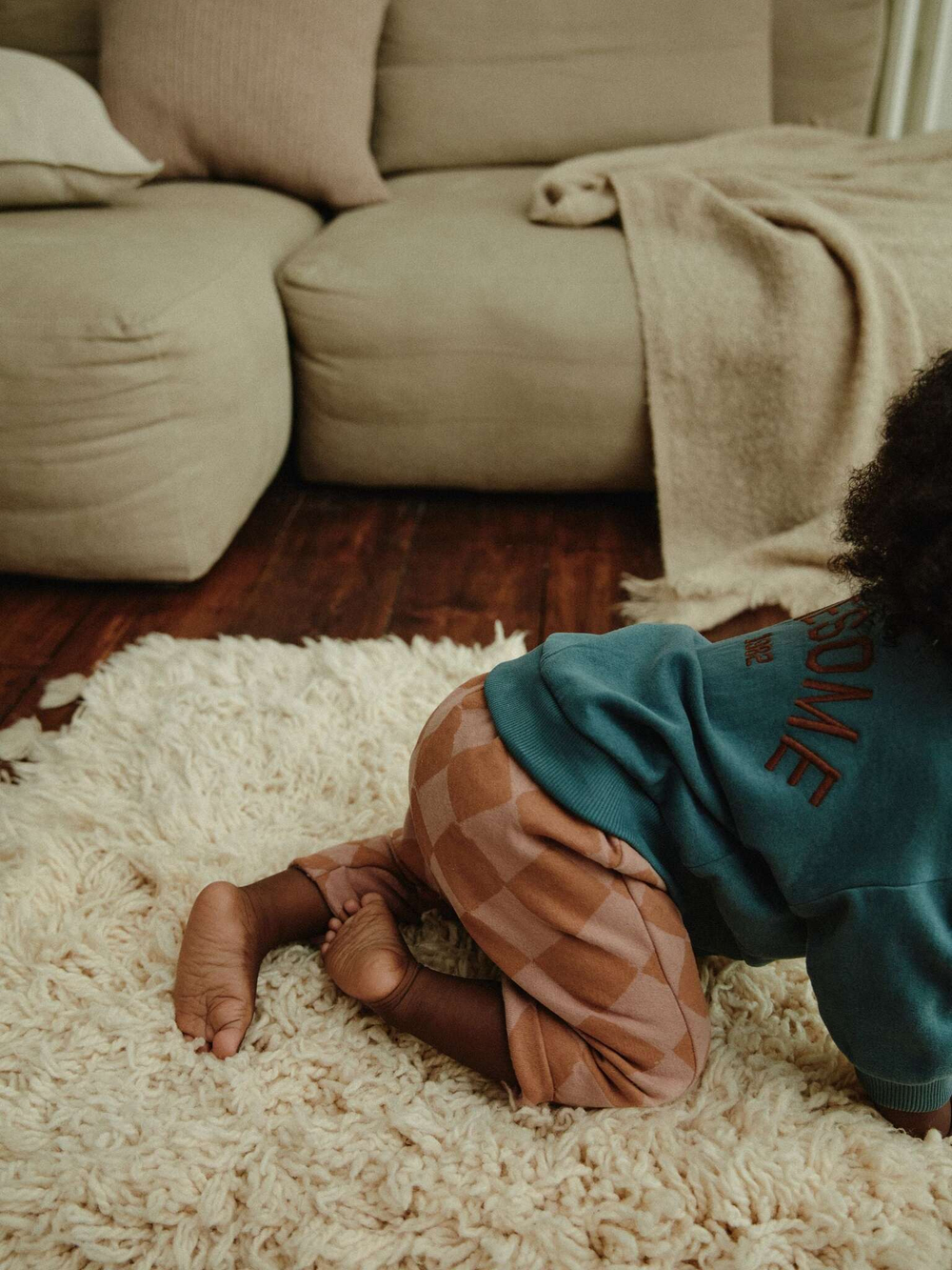 Свитшот и спортивные брюки в комплекте для малышей Next 984-910, Бирюзовый, Коричневый